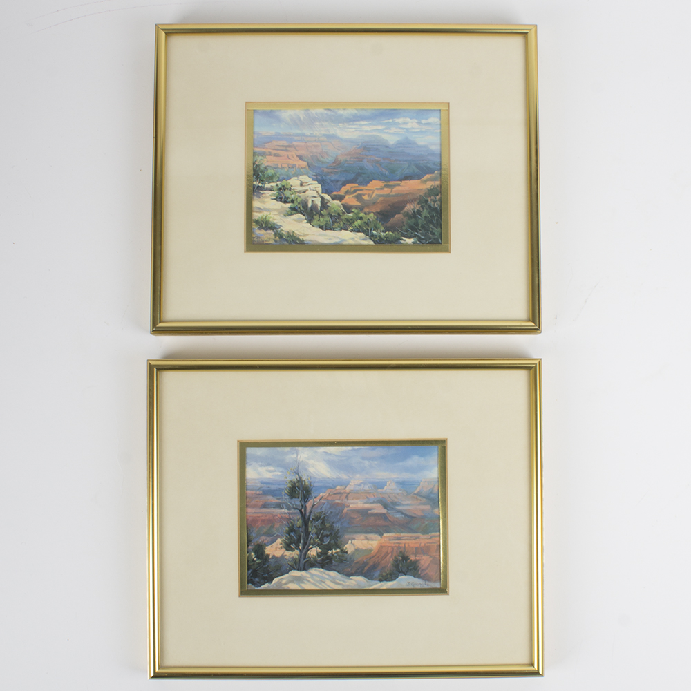 Two Dorene E. Goeman Grand Canyon Offset Lithographs