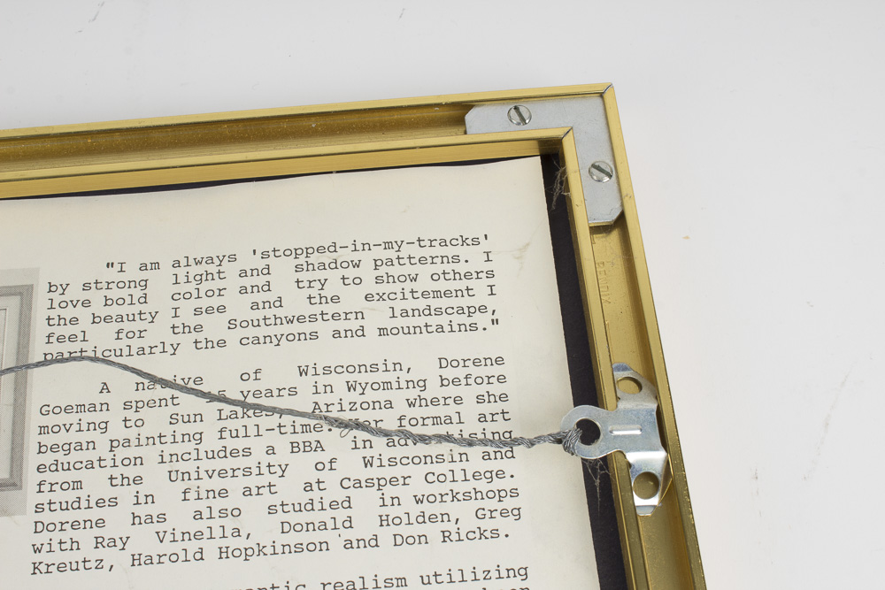 Two Dorene E. Goeman Grand Canyon Offset Lithographs