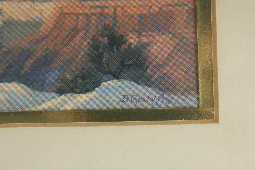 Two Dorene E. Goeman Grand Canyon Offset Lithographs