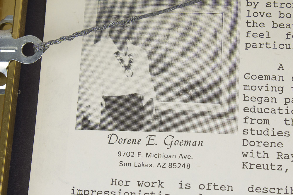 Two Dorene E. Goeman Grand Canyon Offset Lithographs