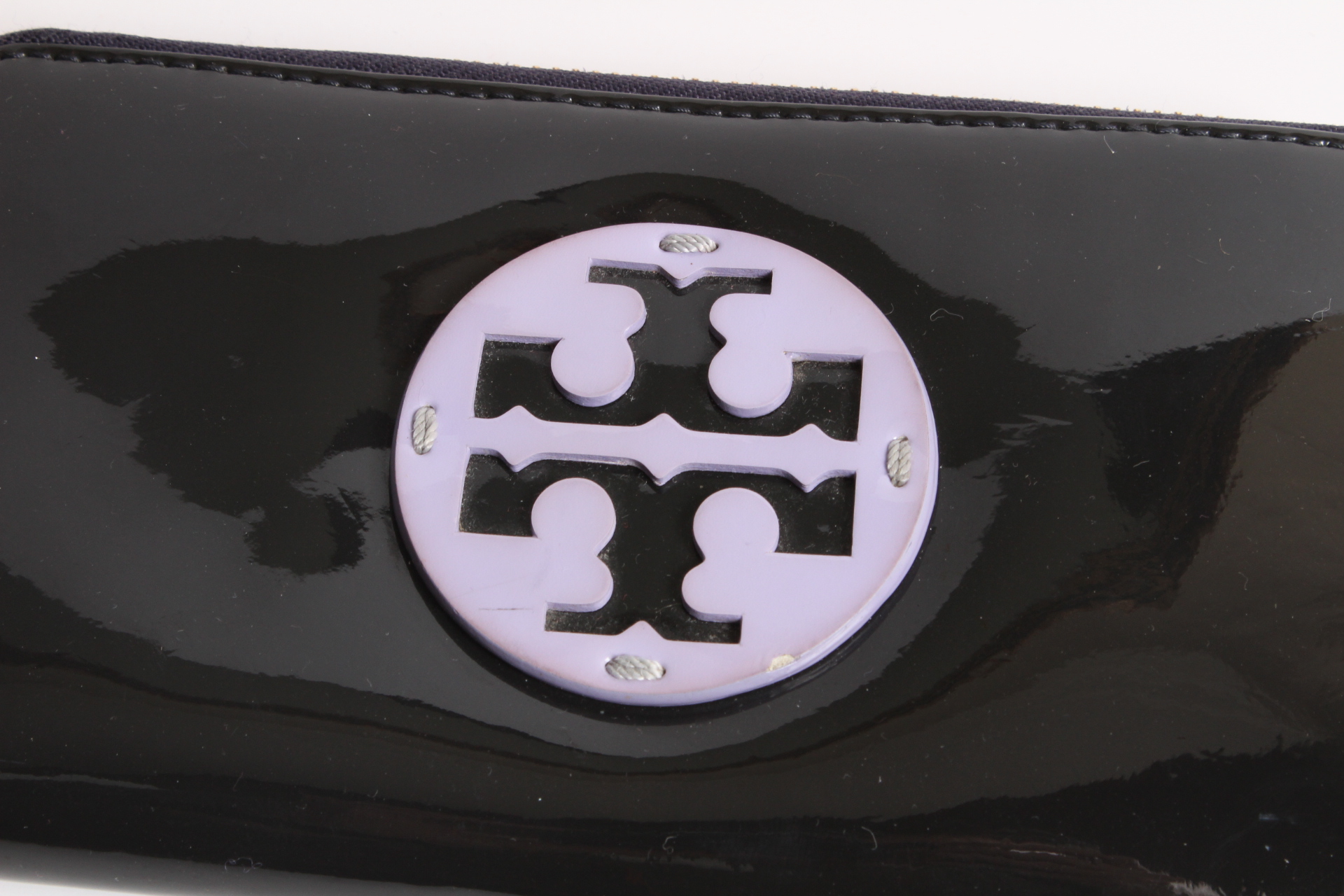 Tory Burch Black Patent Leather Wallet