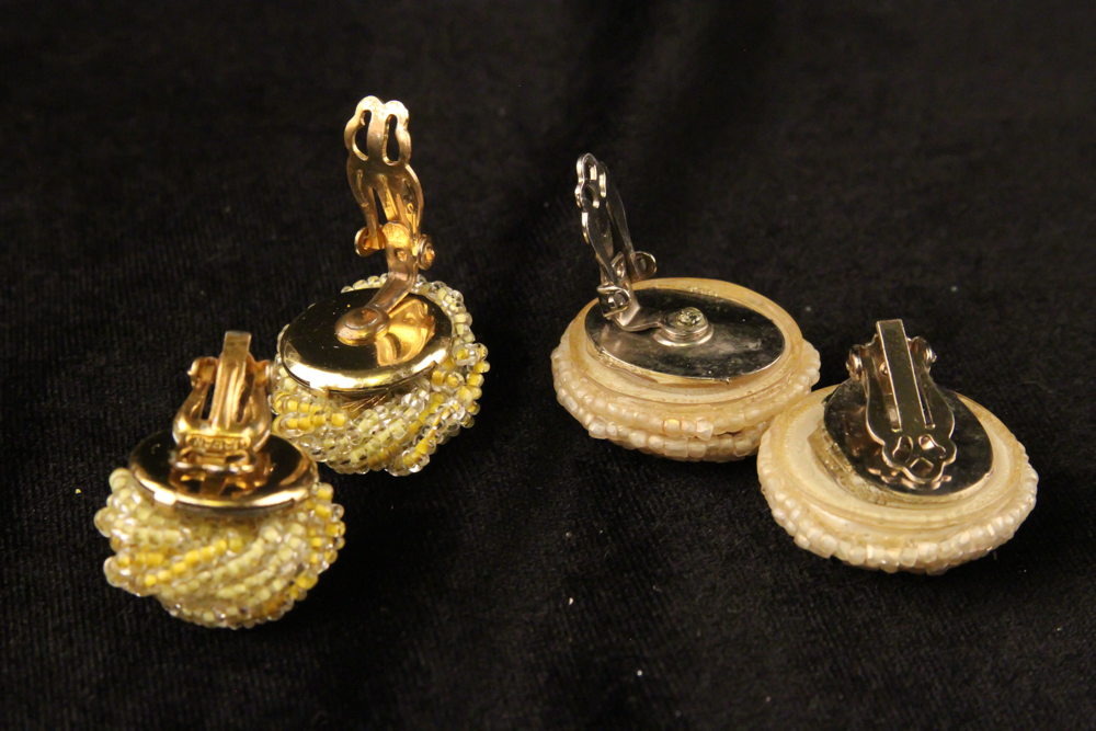 Vintage Yellow Necklaces and Earrings