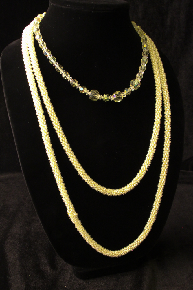 Vintage Yellow Necklaces and Earrings