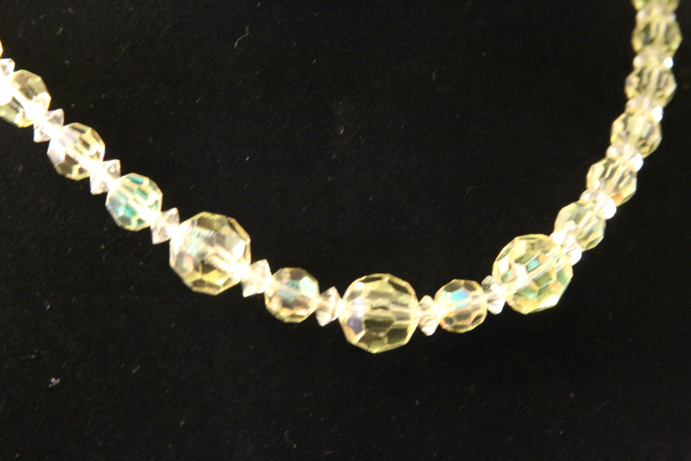 Vintage Yellow Necklaces and Earrings