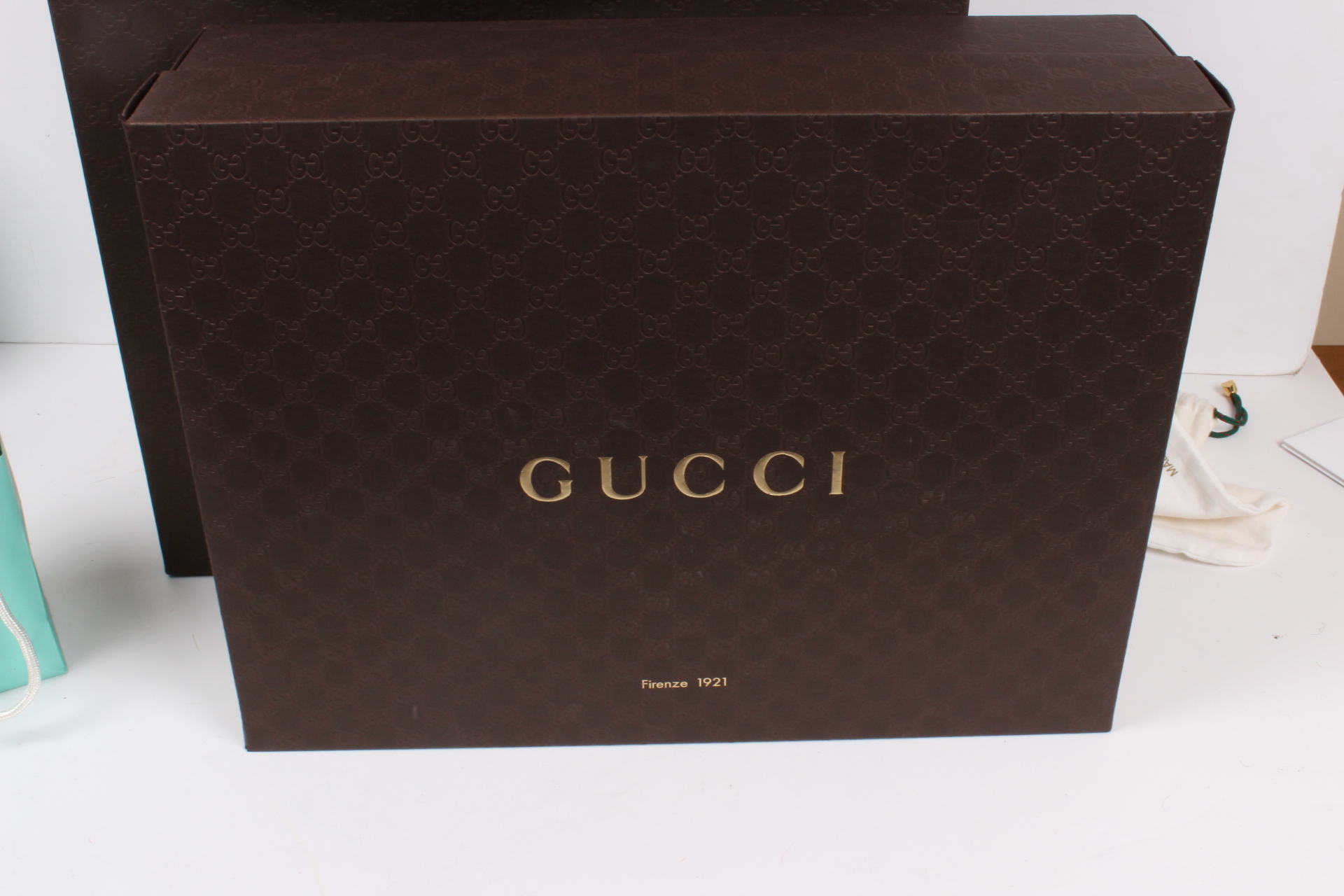 Designer Boxes Featuring Gucci, Louis Vuitton and Tiffany & Co.