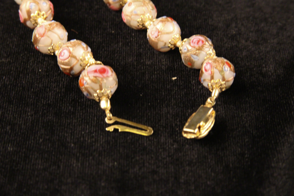 Vintage Fiorato Bead Necklace