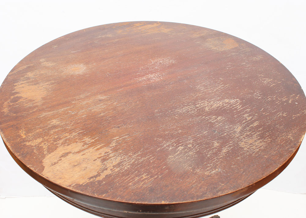 Two Wood Vintage Accent Tables