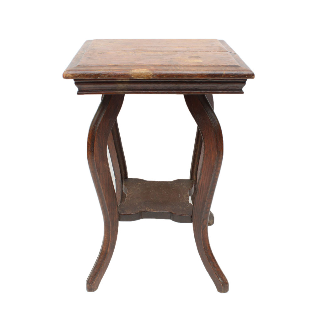 Two Wood Vintage Accent Tables