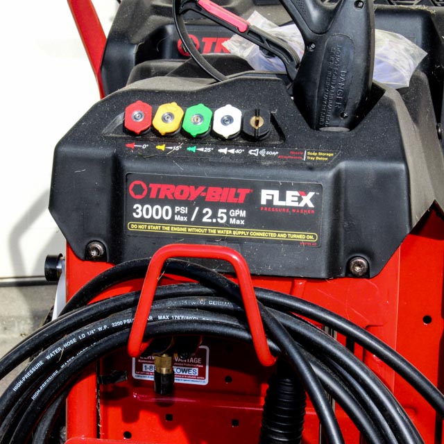 Troy-Bilt FLEX 3000-PSI Pressure Washer and FLEX-Power Base