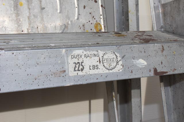 Three Aluminum Ladders