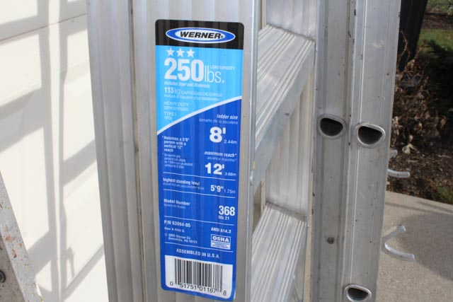 Three Aluminum Ladders