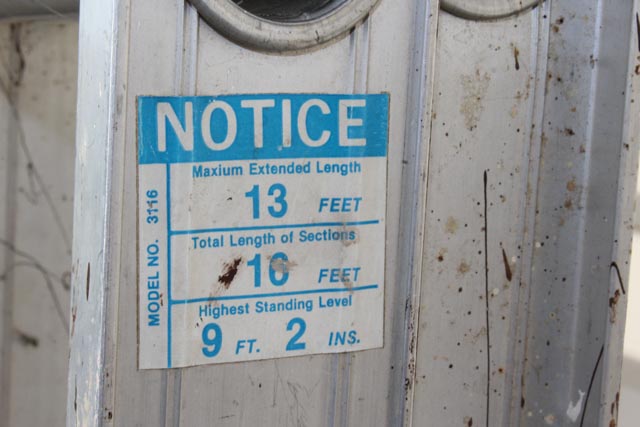 Three Aluminum Ladders