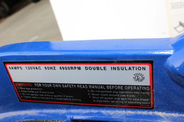 Benchtop Compound Miter Saw, Model MS-8R