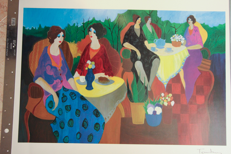 Itzchak Tarkay Seriolithograph "Morning Social"