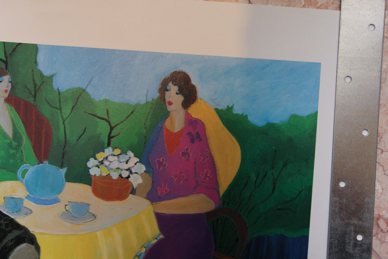 Itzchak Tarkay Seriolithograph "Morning Social"