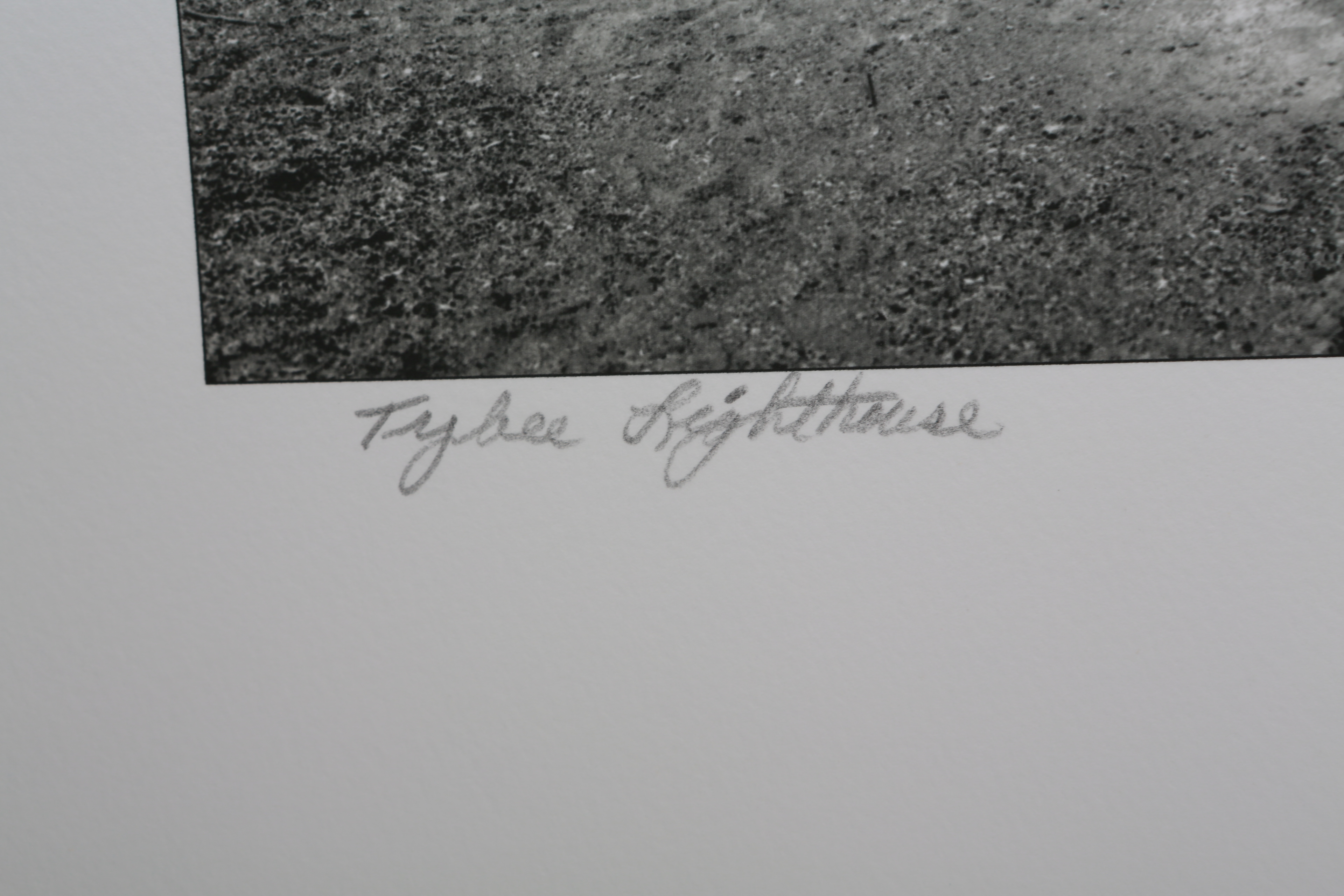 Roger Moore Giclee Quad Black Print Titled "Tybee Lighthouse"