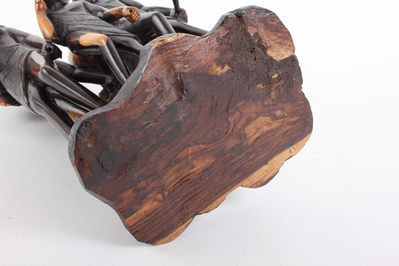 Wood Carving of Maasai Family