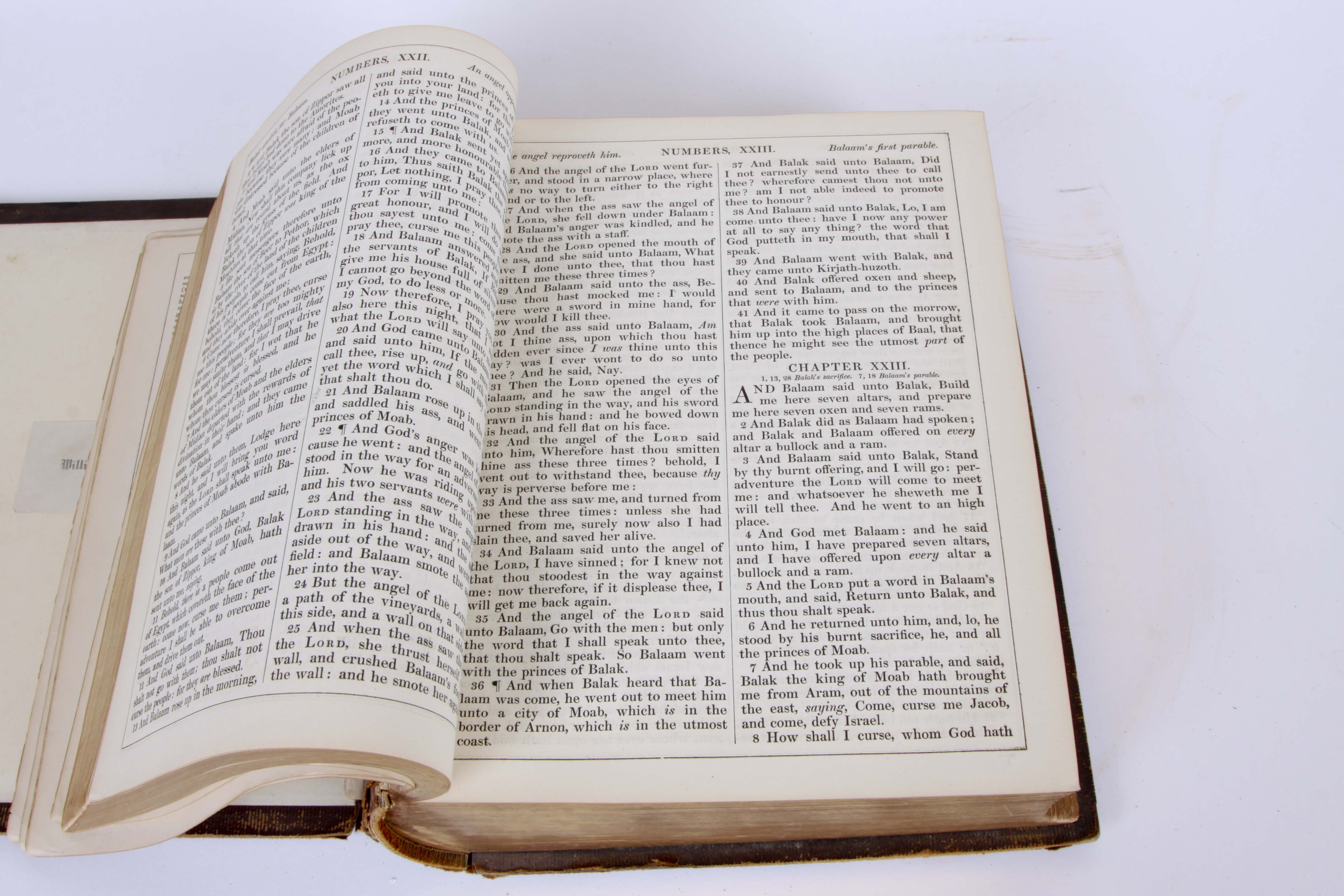 Vintage 1865  Leather Bound Holy Bible