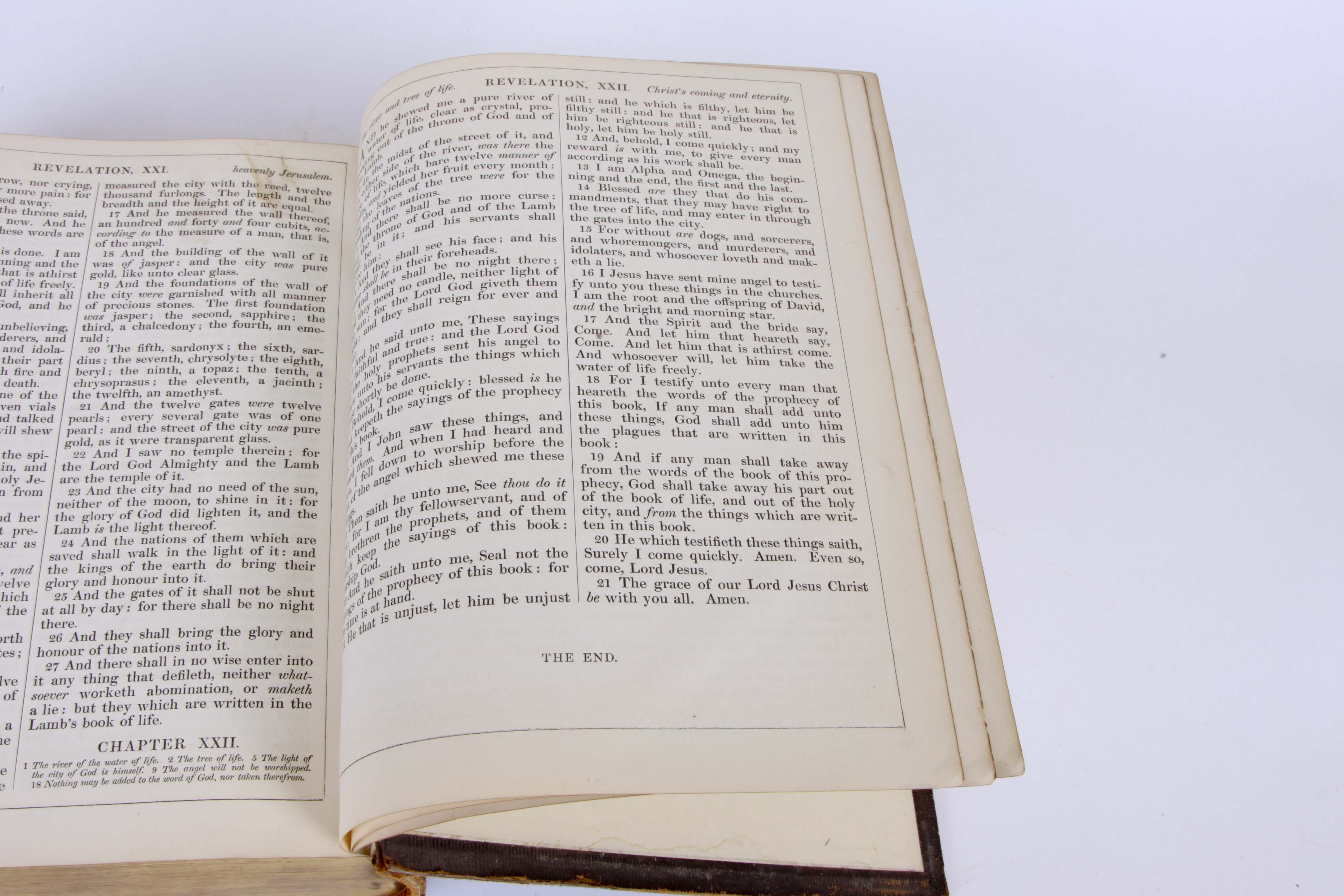 Vintage 1865  Leather Bound Holy Bible