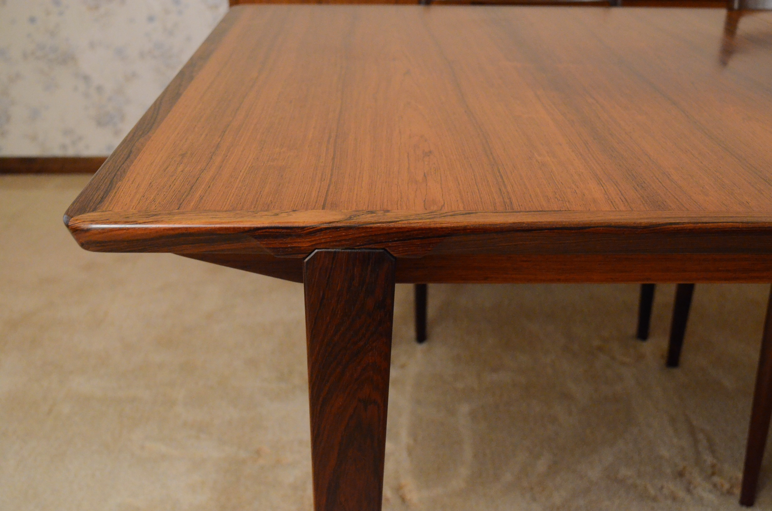 Mid-Century Danish Modern Rosewood Dining Set
