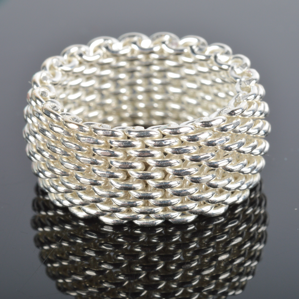 Tiffany and Company Somerset Sterling Silver Ring