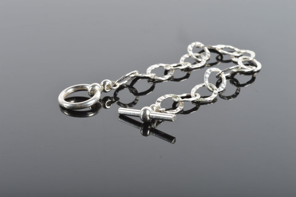 Reeb Sterling Silver Multi-Strand Link Necklace and Bracelet