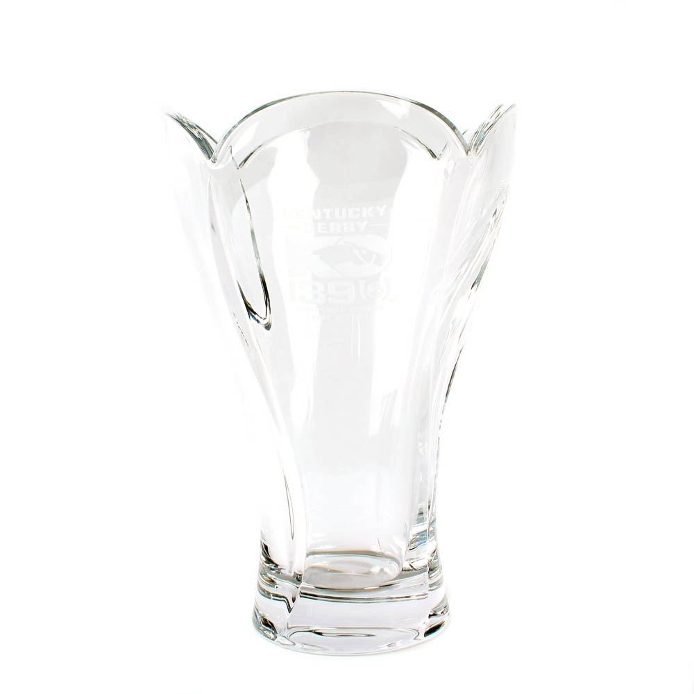 Kentucky Derby 139 Etched Logo Icon Symphony Vase