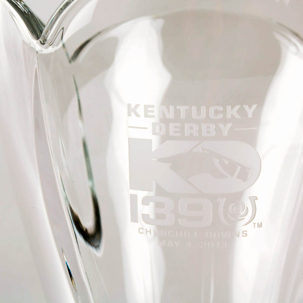 Kentucky Derby 139 Etched Logo Icon Symphony Vase