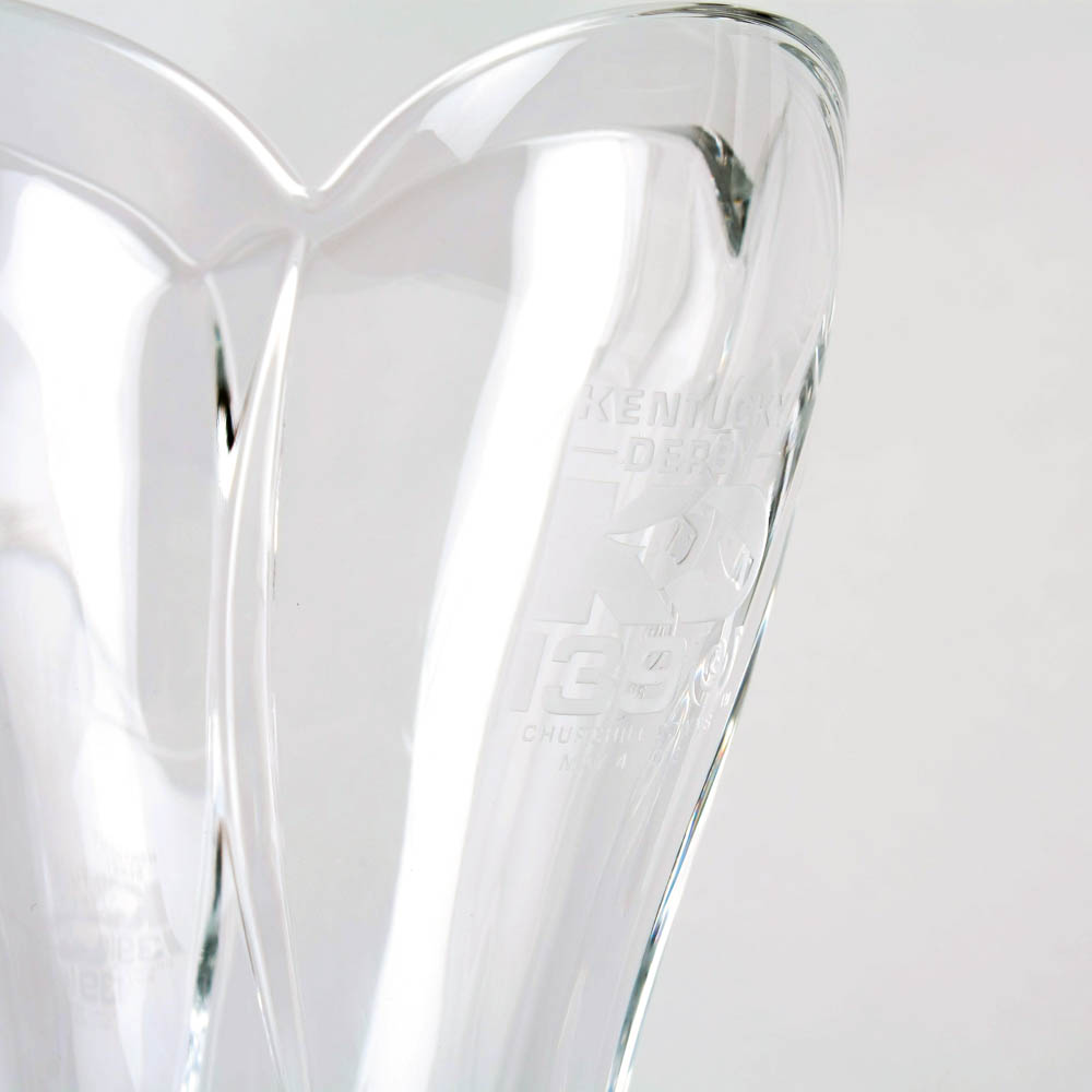 Kentucky Derby 139 Etched Logo Icon Symphony Vase