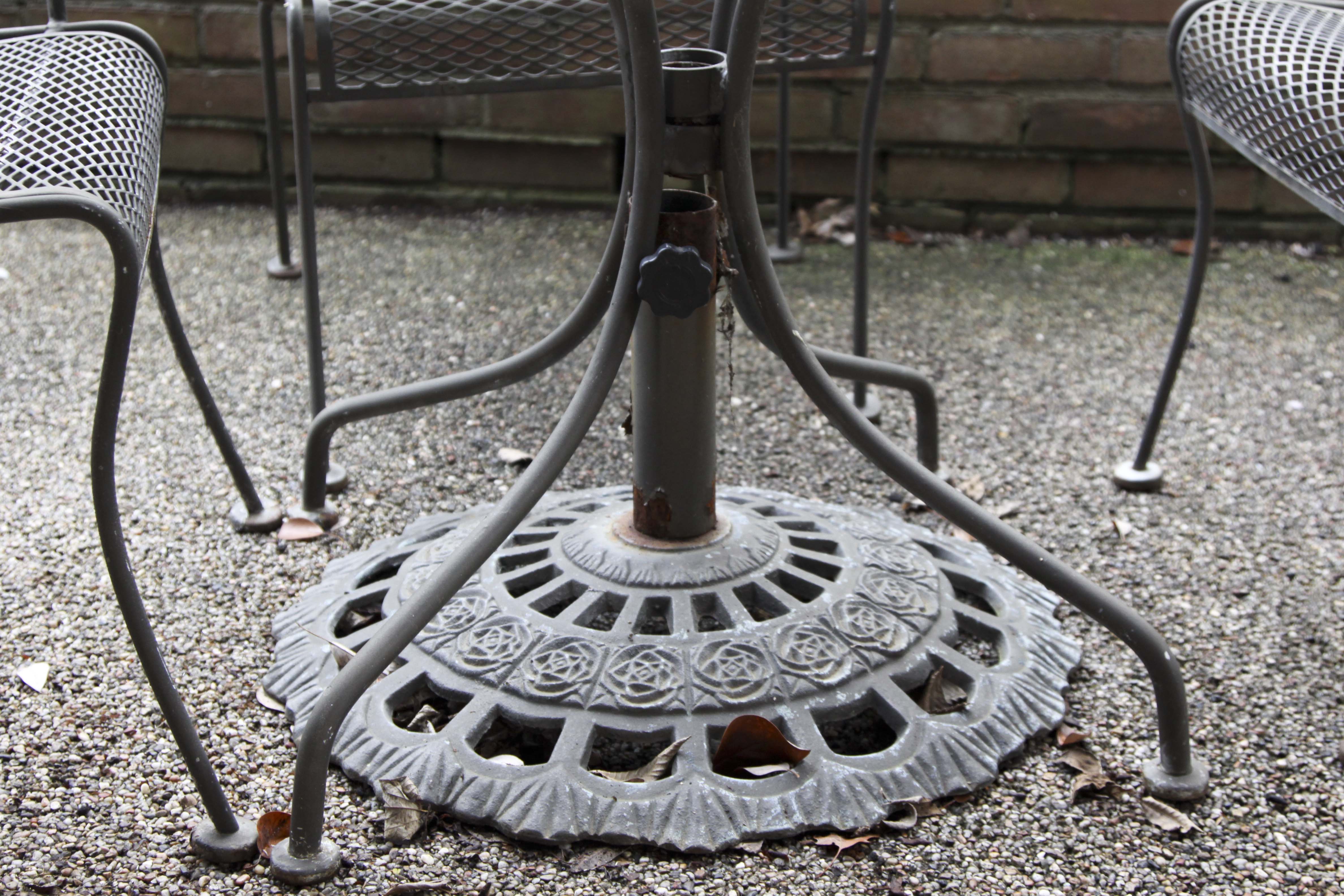 Metal Outdoor Patio Table and Chairs Set
