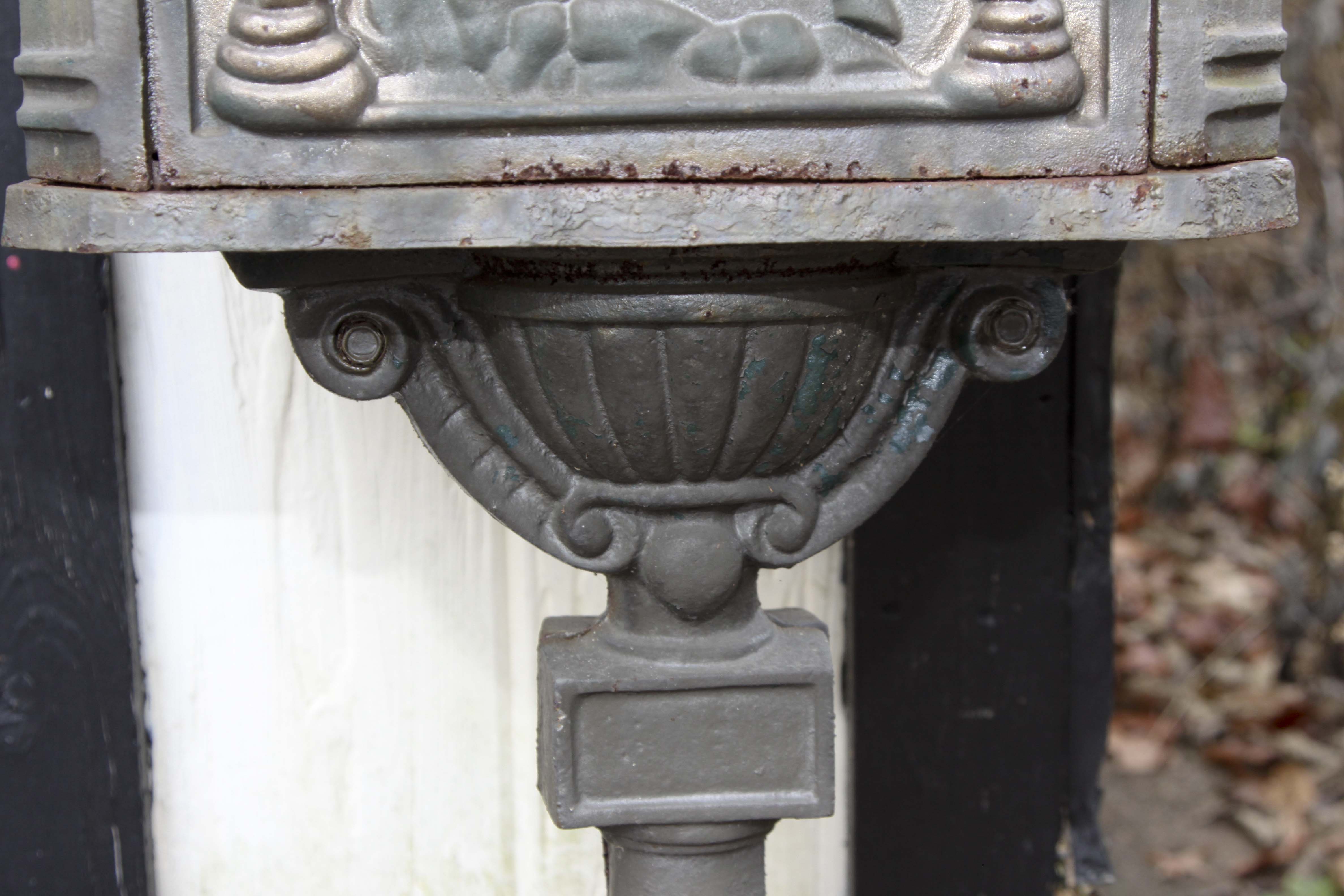 Vintage English Style Cast Iron Mailbox