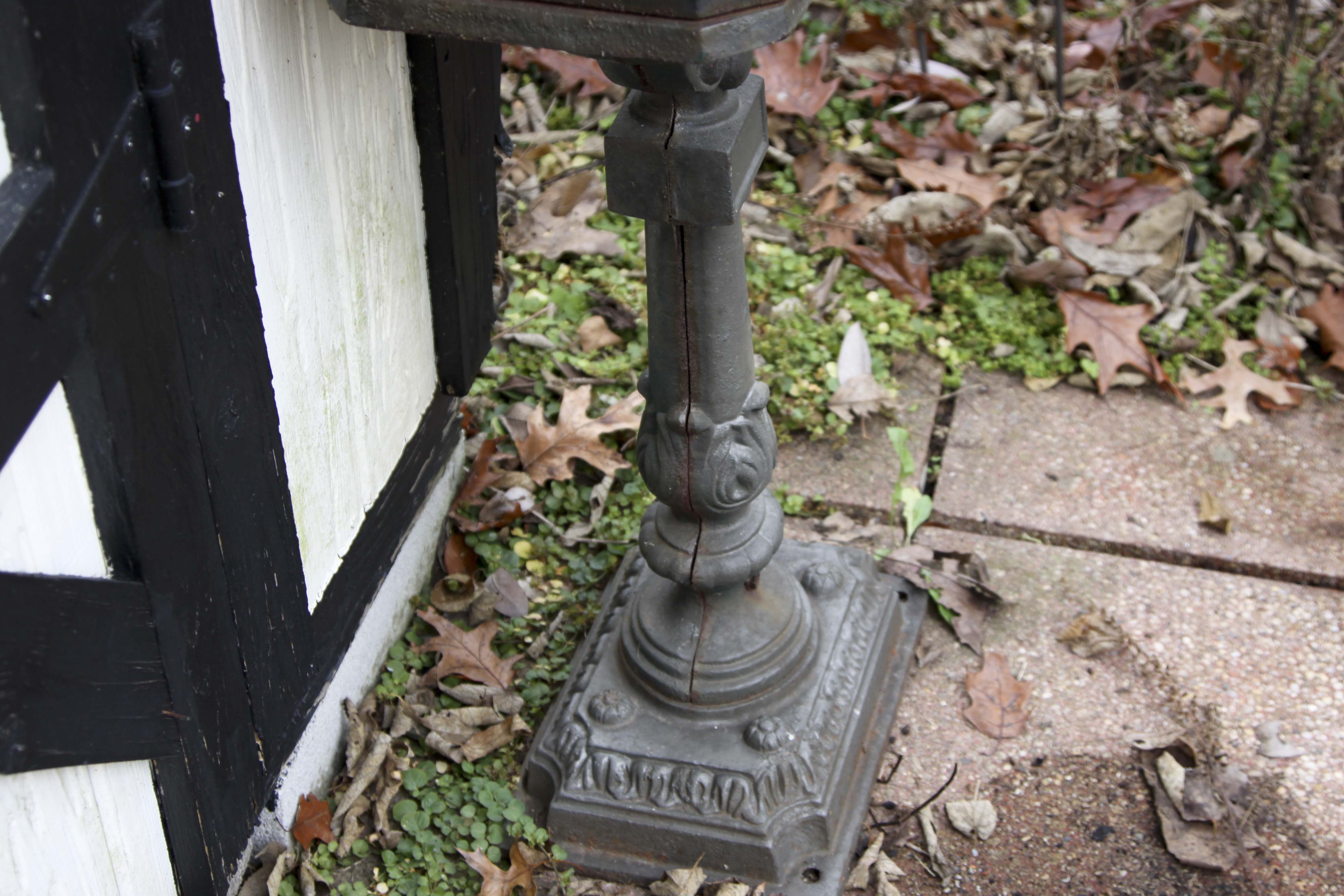 Vintage English Style Cast Iron Mailbox