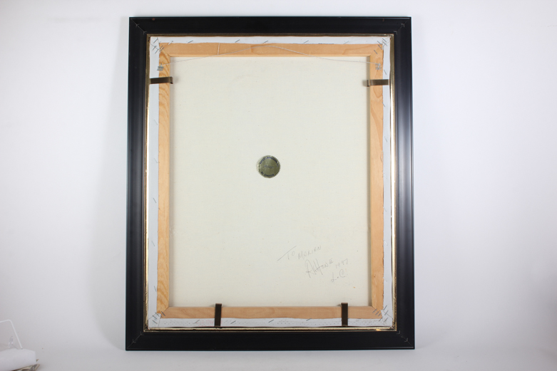 Ashton III Oil on Canvas with Crescent Moon