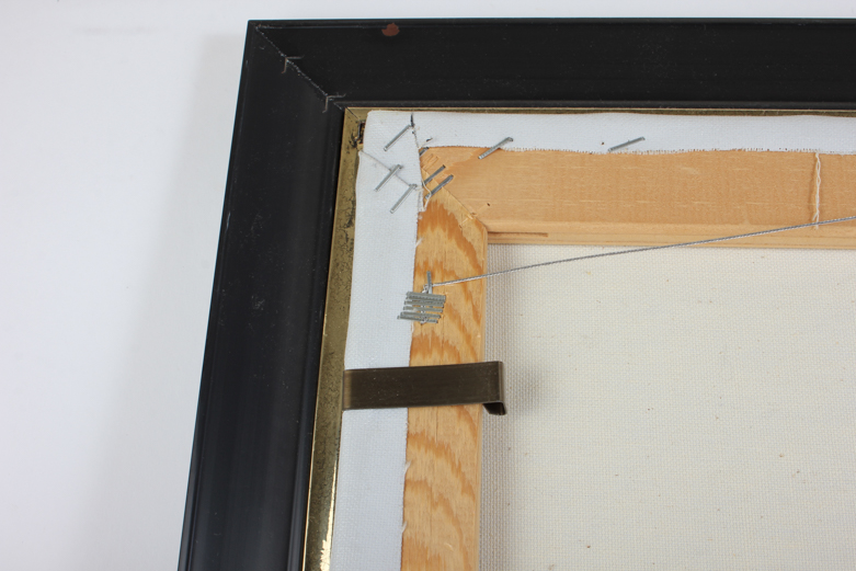 Ashton III Oil on Canvas with Crescent Moon