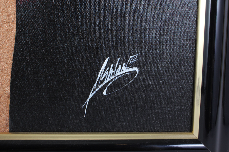 Ashton III Original Semi-Abstract Oil on Canvas of Woman with Long Braid