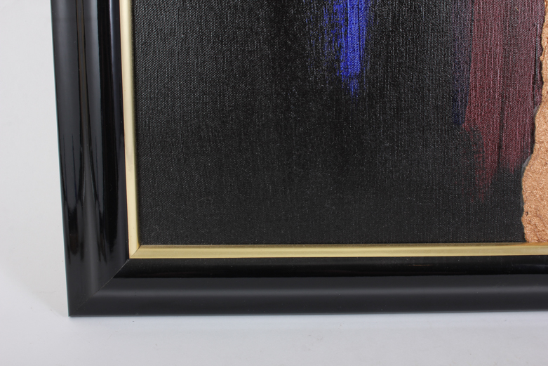 Ashton III Original Semi-Abstract Oil on Canvas of Woman with Long Braid