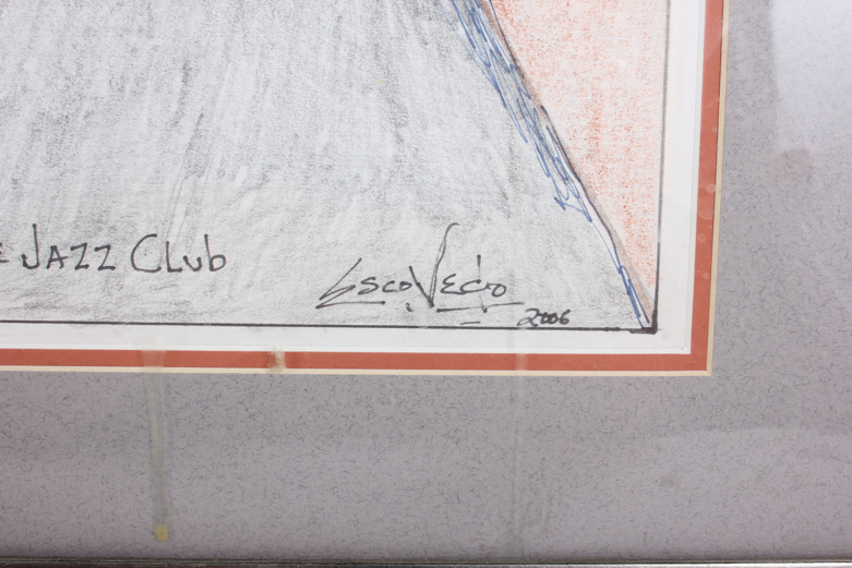 Escovedo Drawing "Down To The Jazz Club"