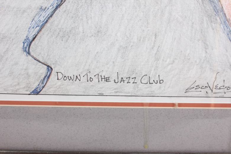 Escovedo Drawing "Down To The Jazz Club"