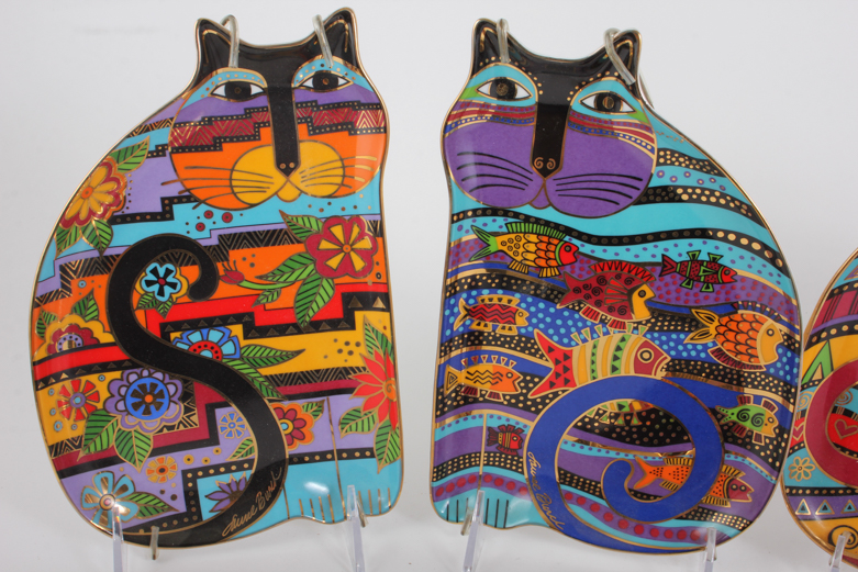 Laurel Burch Limited Edition Cat Plates by Royal Doulton