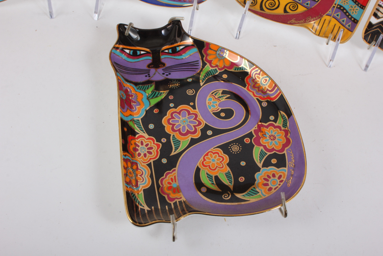 Laurel Burch Limited Edition Cat Plates by Royal Doulton