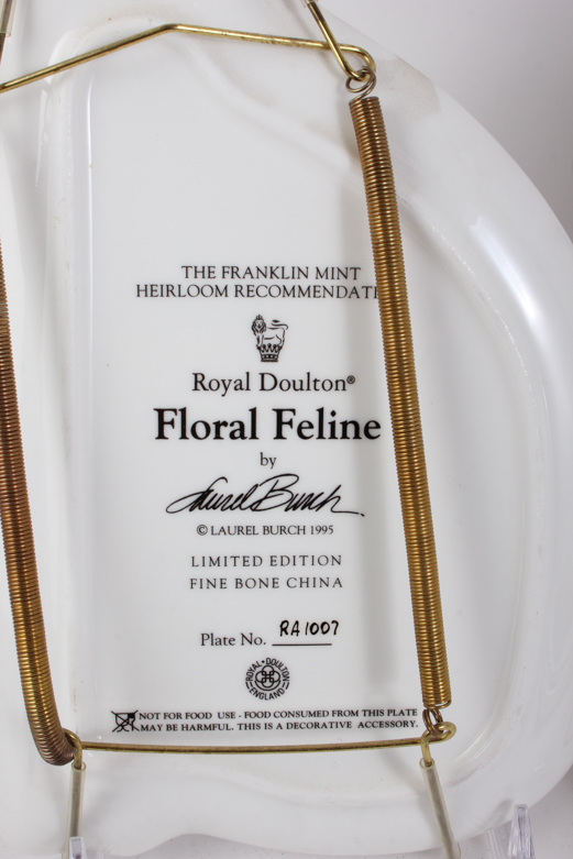 Laurel Burch Limited Edition Cat Plates by Royal Doulton