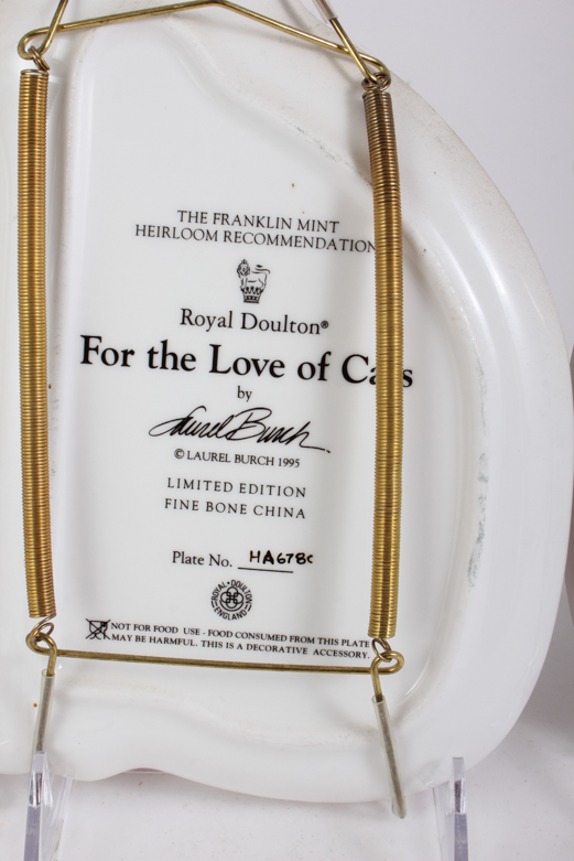 Laurel Burch Limited Edition Cat Plates by Royal Doulton