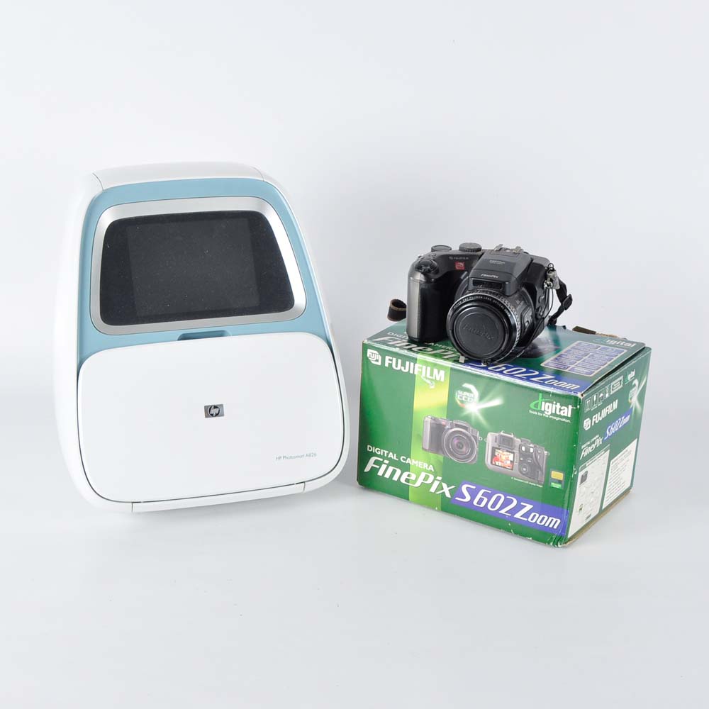 FujiFilm S602Z Digital Camera and HP Photo Printer