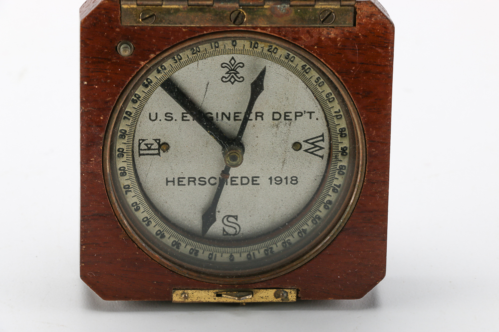Compass in a Wooden Box