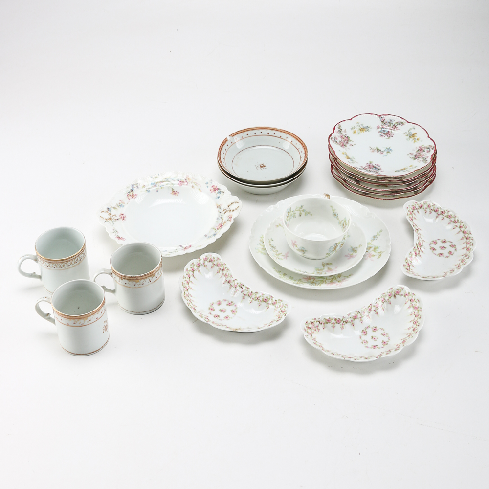 Assemblage of Limoges Porcelain Servingware