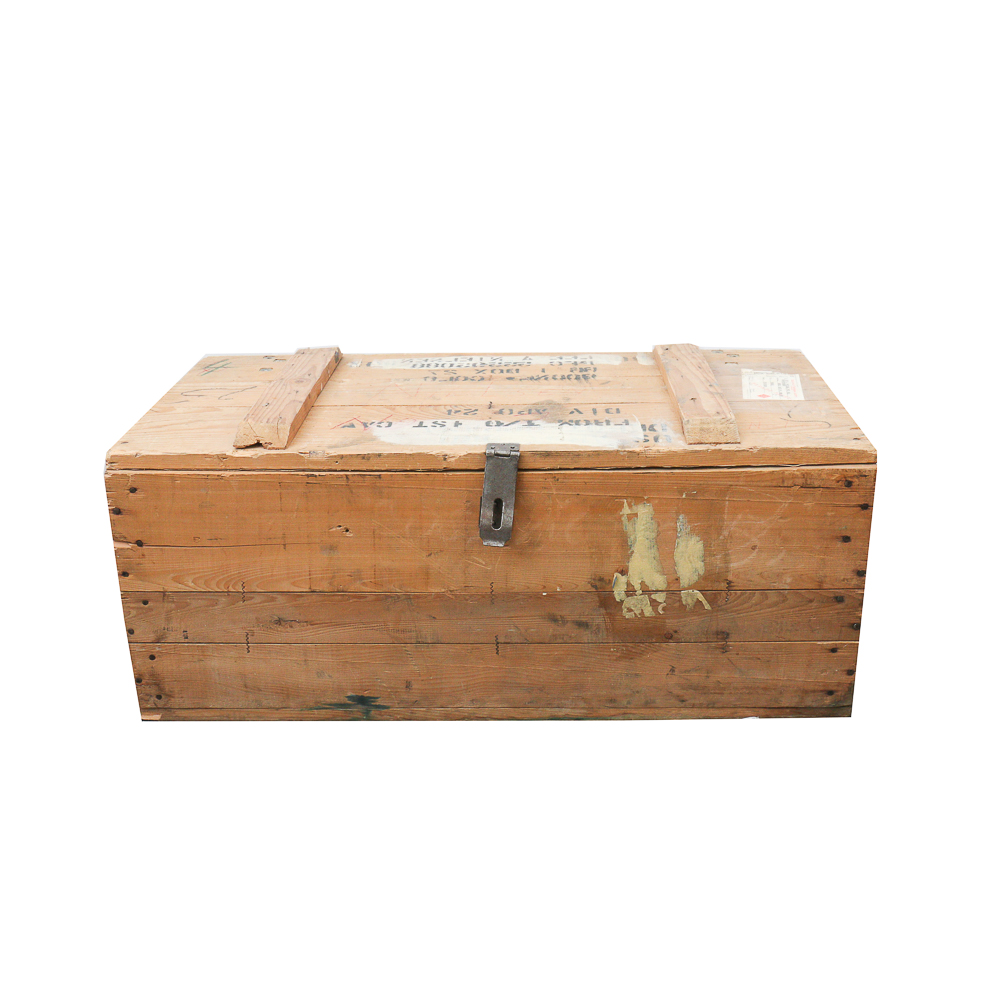 Rustic Military Shipping Crate