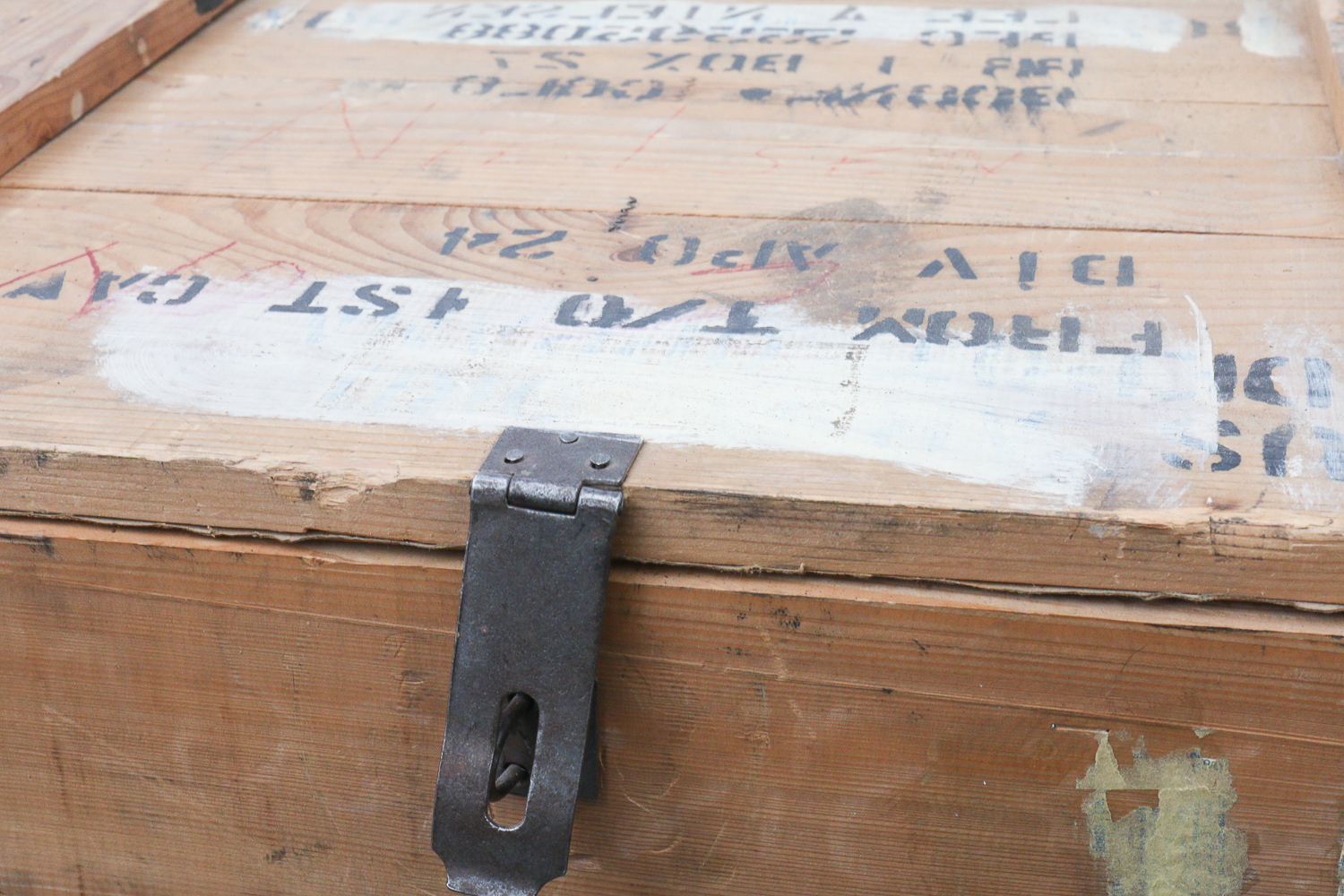 Rustic Military Shipping Crate