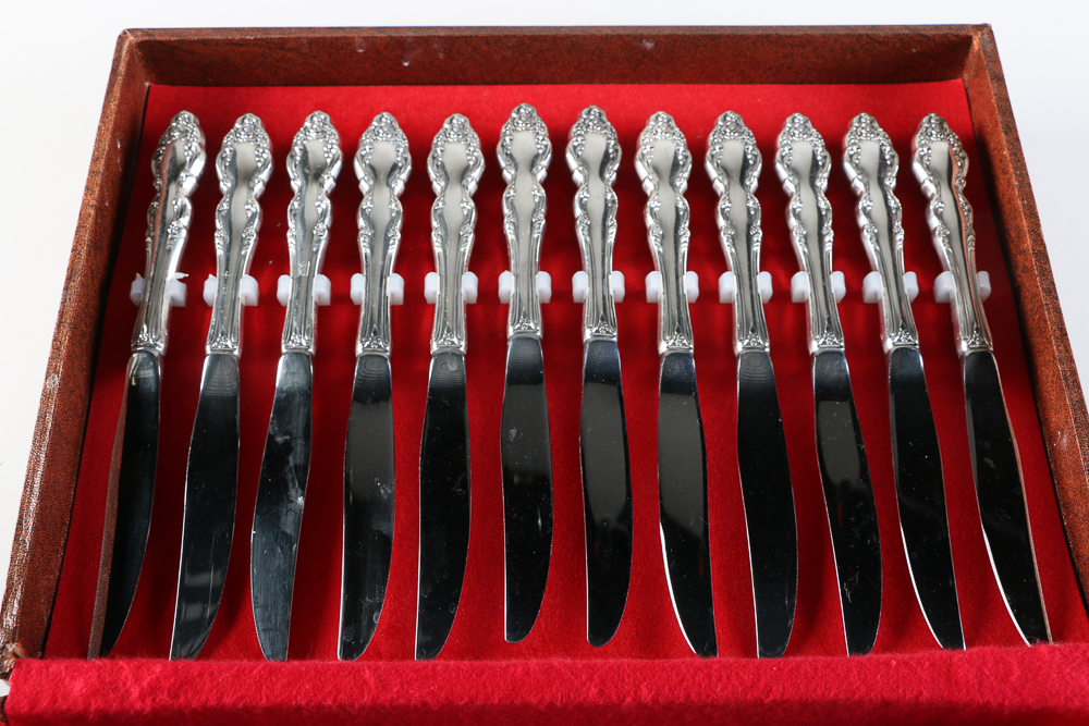 1881 Rogers Oneida Ltd. Silver Plate Flatware Set in Case