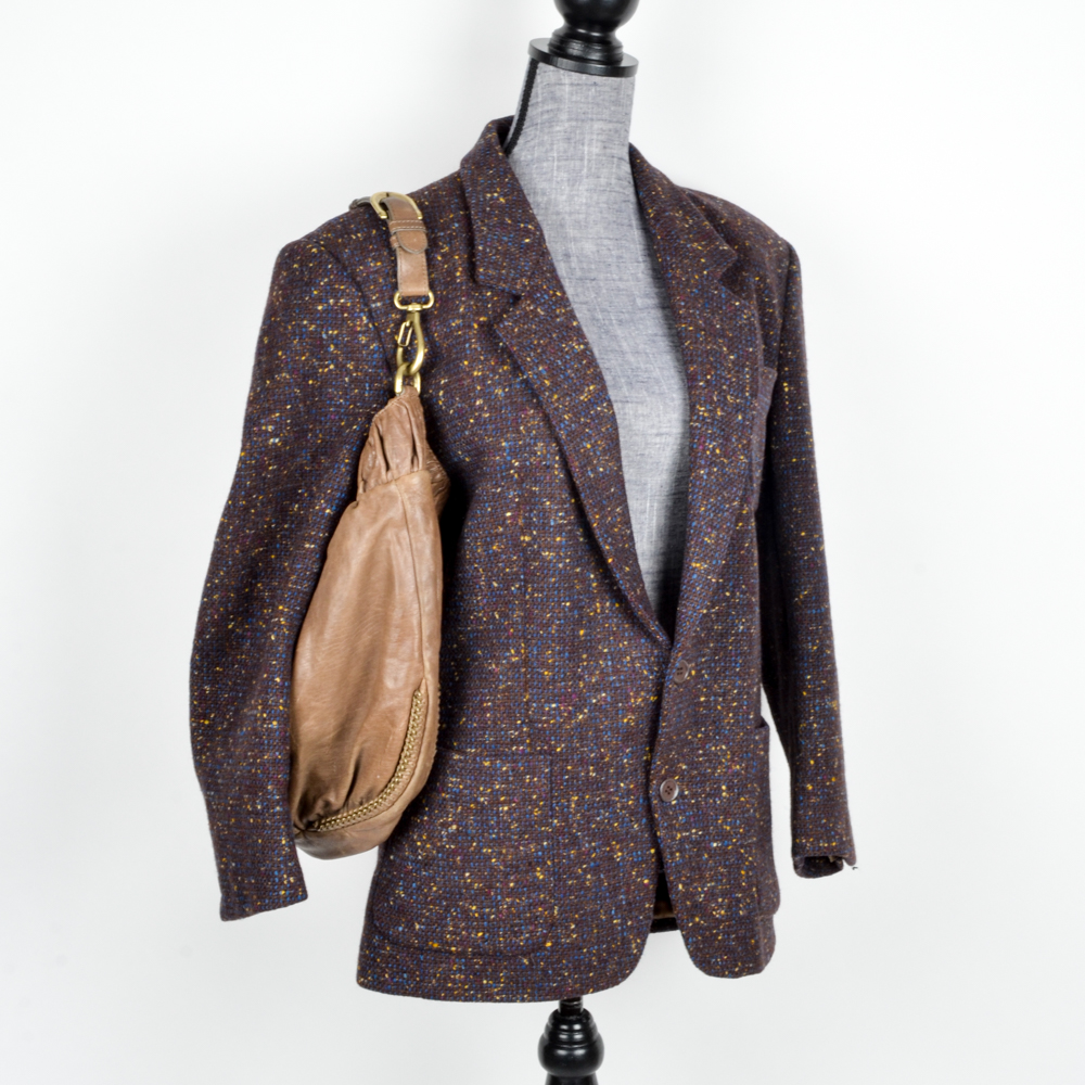 Kenzo Tweed Jacket and Diane von Furstenberg Purse