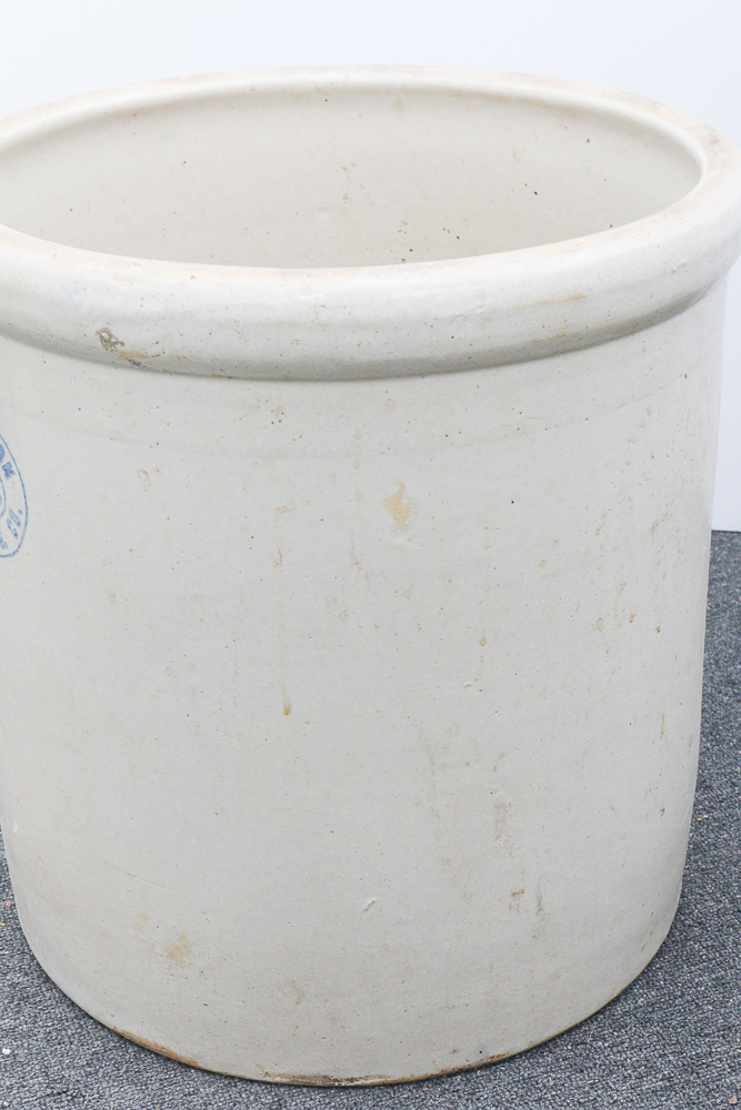 Pair of Western Pottery Stoneware Crocks